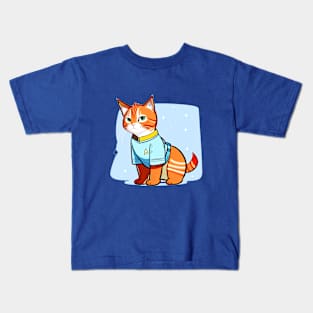 Space Officer Cat Kids T-Shirt